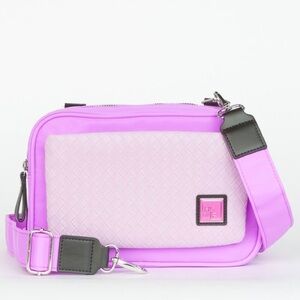 IHKWIP The Woven Front Pocket Crossbody ~ Electric Orchid